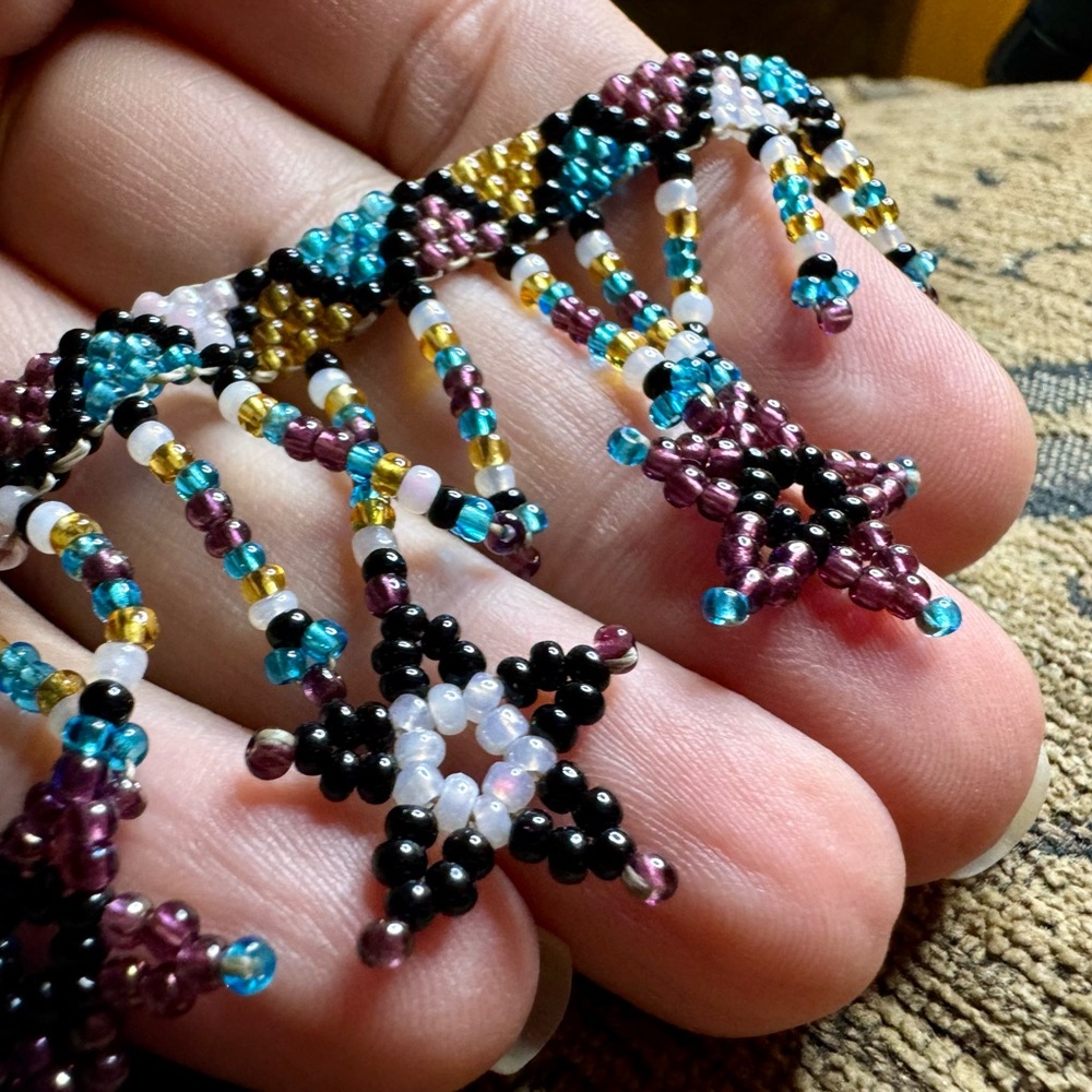 Beaded anklet.